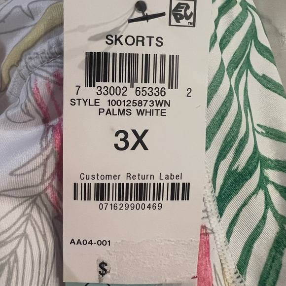 New IDEOLOGY Women’s Plus 3X Tiered Palms Golf Tennis Skirt Skort Comfort - Picture 9 of 14